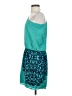 Tibi 100% Silk Paisley Teal Casual Dress Size 4 - photo 5