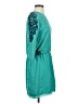 Tibi 100% Silk Paisley Teal Casual Dress Size 4 - photo 4