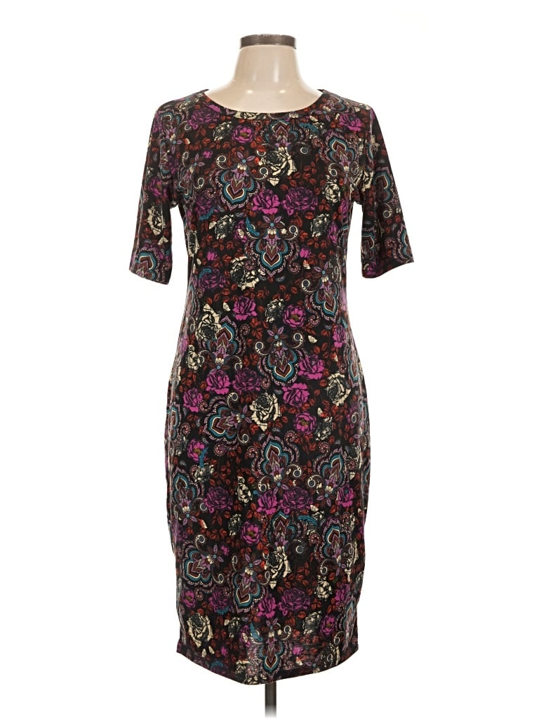 Pre-owned Lularoe Cocktail Dress In Purple