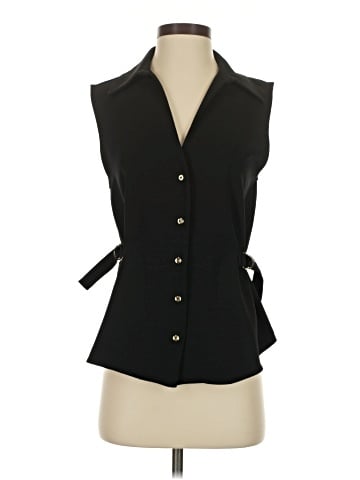 Zara Sleeveless Button-Down Shirt (view 1)