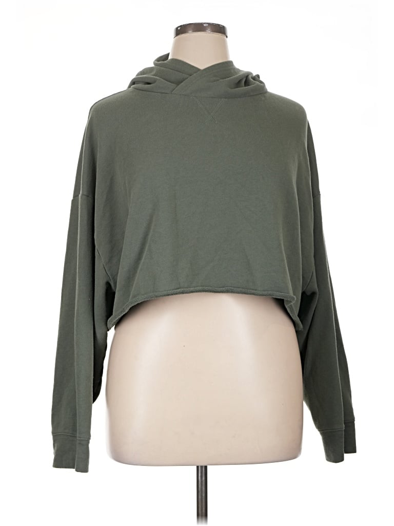 Pre-owned Fabletics Zip Up Hoodie In Green