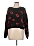 Francesca's Animal Print Black Pullover Sweater Size L - photo 1