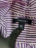 Lands' End 100% Baumwolle Stripes Purple Long Sleeve Button-Down Shirt Size 10 (petite) - photo 7
