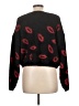 Francesca's Animal Print Black Pullover Sweater Size L - photo 2