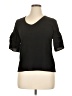 Fab'rik Black Short Sleeve Top Size XL (estimated) - photo 1