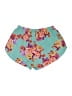 Ambiance Apparel 100% Polyester Floral Teal Shorts Size L - photo 2