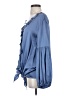 Vanita Rosa Blue Long Sleeve Blouse Size S - photo 5