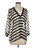 Joie 100% Silk Stripes Silver Blouse Size XS - photo 1
