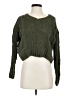 Poof Apparel 100% Polyester Green Pullover Sweater Size S - photo 1