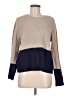 Pinque Color Block Tan Pullover Sweater Size M - photo 1