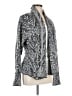 Lucky Brand Animal Print Silver Jacket Size M - photo 1