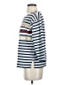J.Crew 100% Cotton Stripes Blue 3/4 Sleeve Top Size S - photo 5