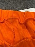 Unbranded 100% Cotton Solid Orange Shorts Size M - photo 3
