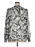 Haver + Blair 100% Polyester Paisley Silver Long Sleeve Blouse Size XL - photo 2