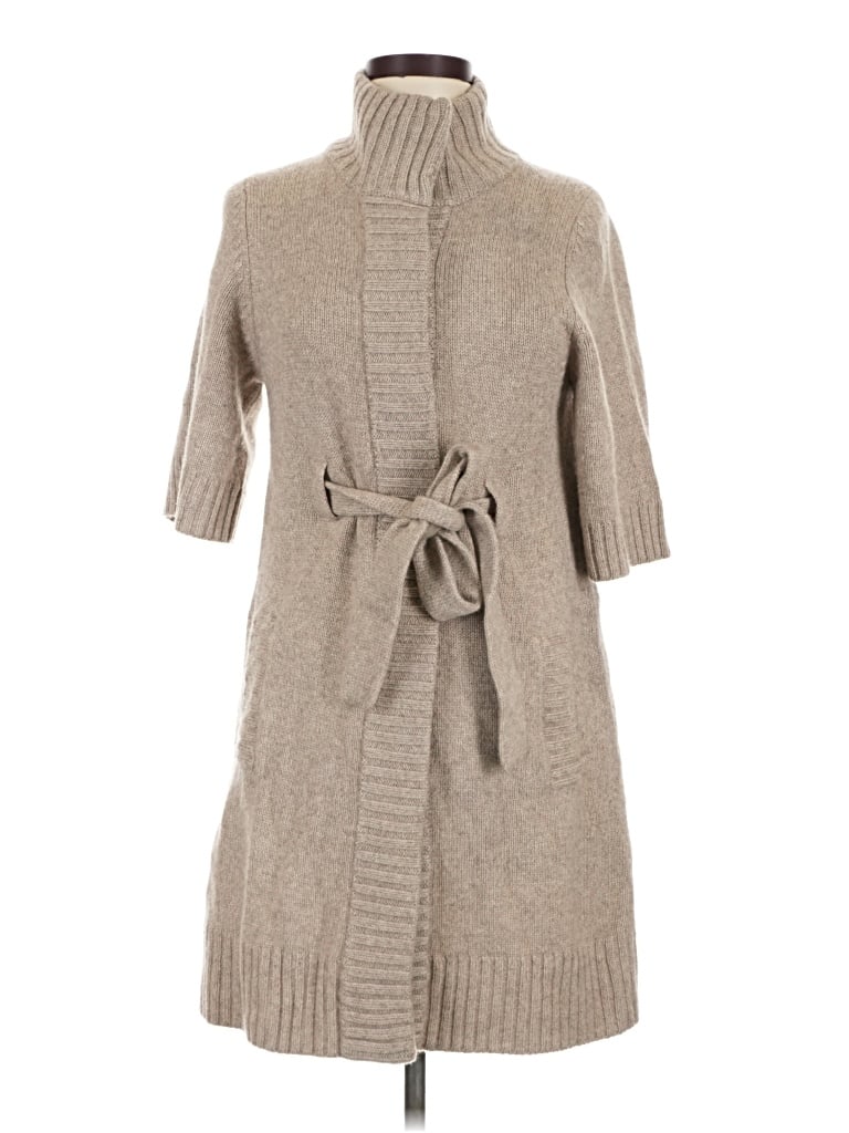Pre-owned Banana Republic Cardigan Sweater In Tan