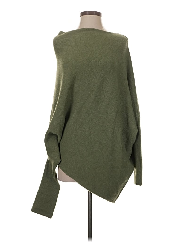 Pre-owned Milio Milano Poncho In Green