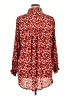 Lane Bryant 100% Polyester Floral Red Long Sleeve Blouse Size 14 - 16 Plus - photo 2