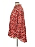 Lane Bryant 100% Polyester Floral Red Long Sleeve Blouse Size 14 - 16 Plus - photo 5