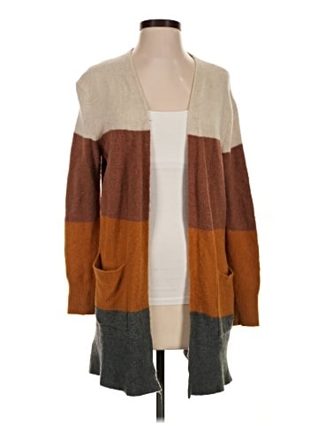 Madewell Kent Striped Cardigan Sweater in Coziest Yarn (view 1)