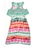 PaperDoll 100% Polyester Tie-dye Teal Dress Size 12 - photo 2