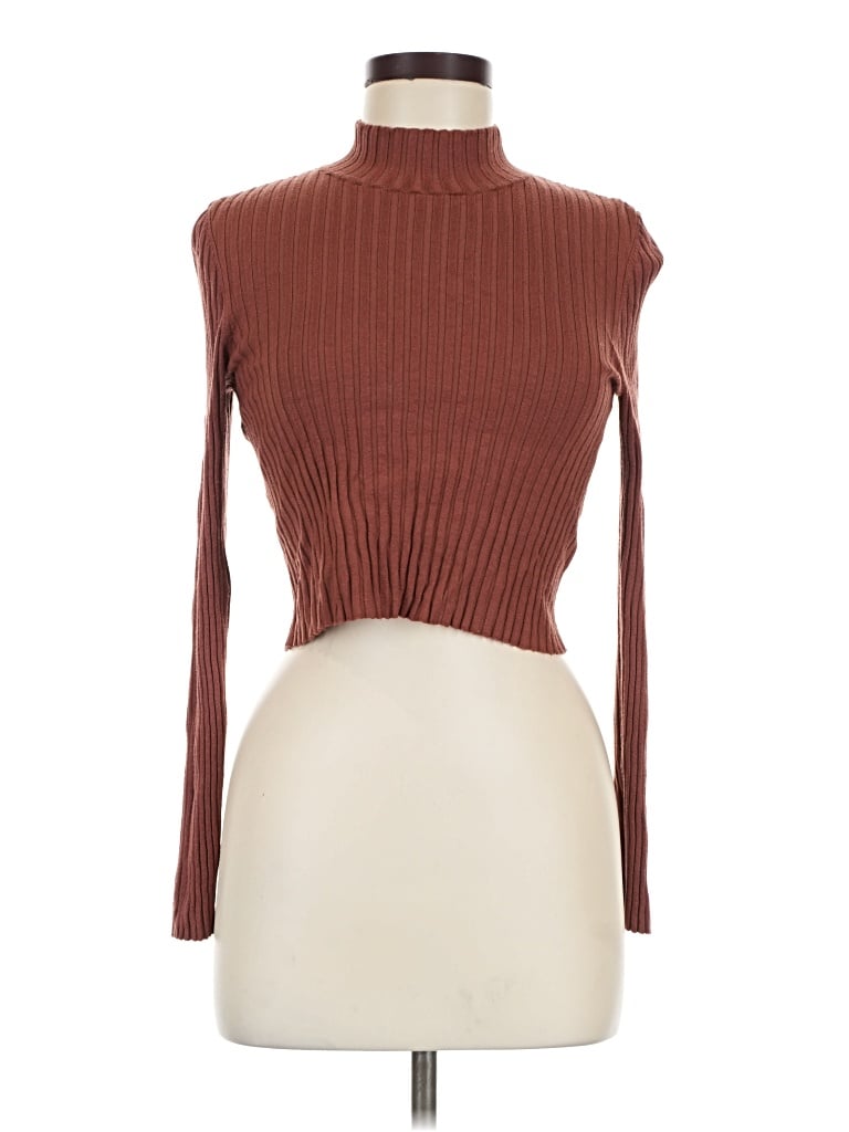 Pre-owned Gianni Bini Turtleneck Sweater In Brown
