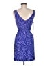 Susana Monaco 100% Polyester Graphic Blue Cocktail Dress Size 6 - photo 2