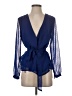 Banana Republic 100% Polyester Blue 3/4 Sleeve Blouse Size XS - photo 1