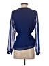 Banana Republic 100% Polyester Blue 3/4 Sleeve Blouse Size XS - photo 2