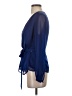 Banana Republic 100% Polyester Blue 3/4 Sleeve Blouse Size XS - photo 5
