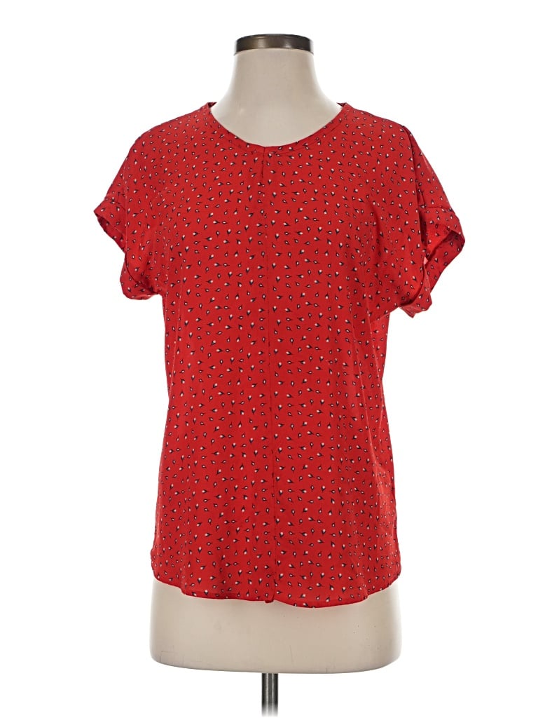 Pre-owned Pleione Short Sleeve T-shirt In Red