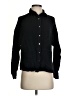 Lou & Grey Houndstooth Black Long Sleeve Button-Down Shirt Size S - photo 1
