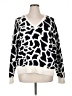 Ann Taylor LOFT 100% Nylon Animal Print White Pullover Sweater Size XL - photo 1