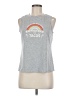 Shein Silver Sleeveless T-Shirt Size 6 - photo 1