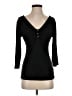Guess Black 3/4 Sleeve T-Shirt Size S (estimated) - photo 1
