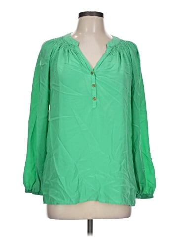 Lilly Pulitzer Long Sleeve Silk Top (view 1)