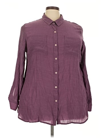 Cato Long Sleeve Button-Down Shirt (view 1)