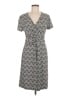 Talbots Chevron-herringbone Gray Casual Dress Size M - photo 1