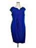 Connected Apparel Blue Cocktail Dress Size 22 - photo 1