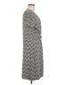 Talbots Chevron-herringbone Gray Casual Dress Size M - photo 4