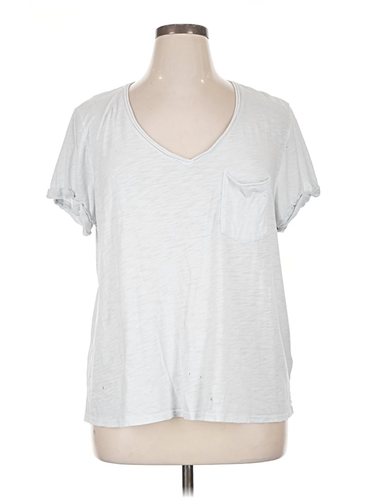 Pre-owned T.la Short Sleeve T-shirt In Silver