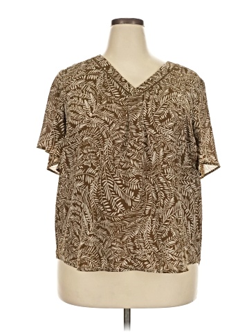 Liz Claiborne Short Sleeve Blouse (view 1)