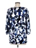 Express 100% Polyester Blue 3/4 Sleeve Blouse Size M - photo 2