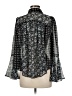 Fate 100% Polyester Black 3/4 Sleeve Blouse Size M - photo 2