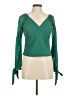 HAUTE FOX Green Long Sleeve Blouse Size M - photo 1