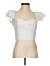 Amanda Uprichard White Short Sleeve Blouse Size S - photo 1