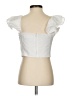 Amanda Uprichard White Short Sleeve Blouse Size S - photo 2