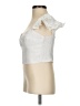 Amanda Uprichard White Short Sleeve Blouse Size S - photo 5