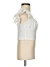 Amanda Uprichard White Short Sleeve Blouse Size S - photo 4