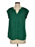 Daniel Rainn 100% Polyester Green Short Sleeve Blouse Size S - photo 1