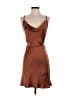 Motel 100% Polyester Solid Brown Cocktail Dress Size S - photo 1